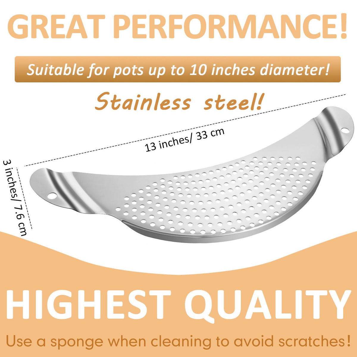 2 Pieces Pot Strainer with Handle V3978
