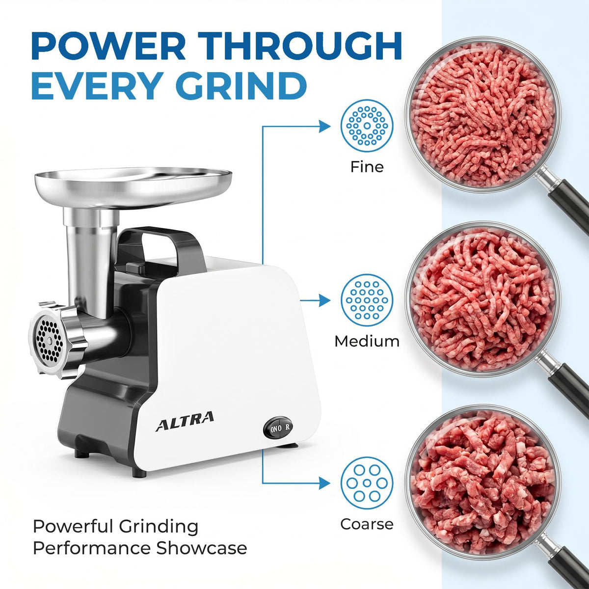 2300W Electric Meat Grinder with 2 Blades and 3 Grinding Plates P297289