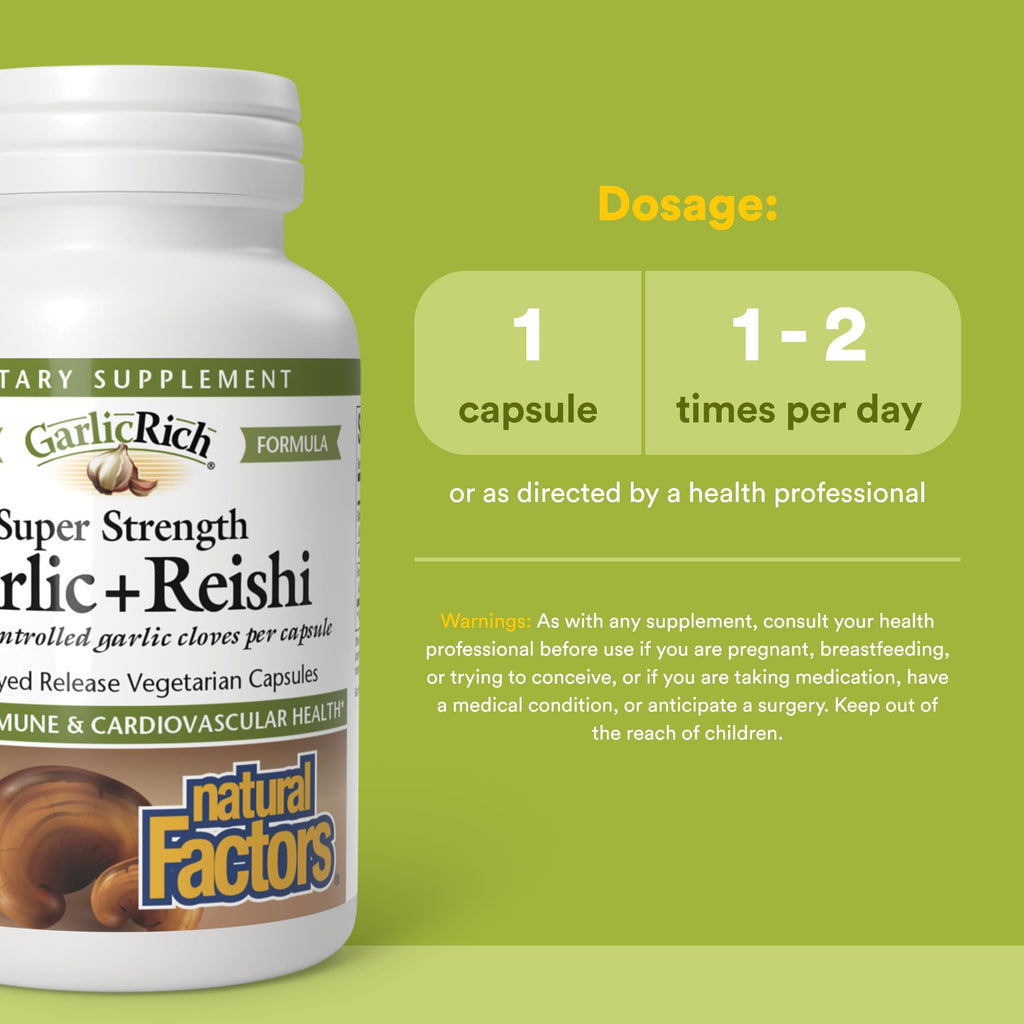 Garlic + Reishi 120 Delayed Release Veg Caps R9468