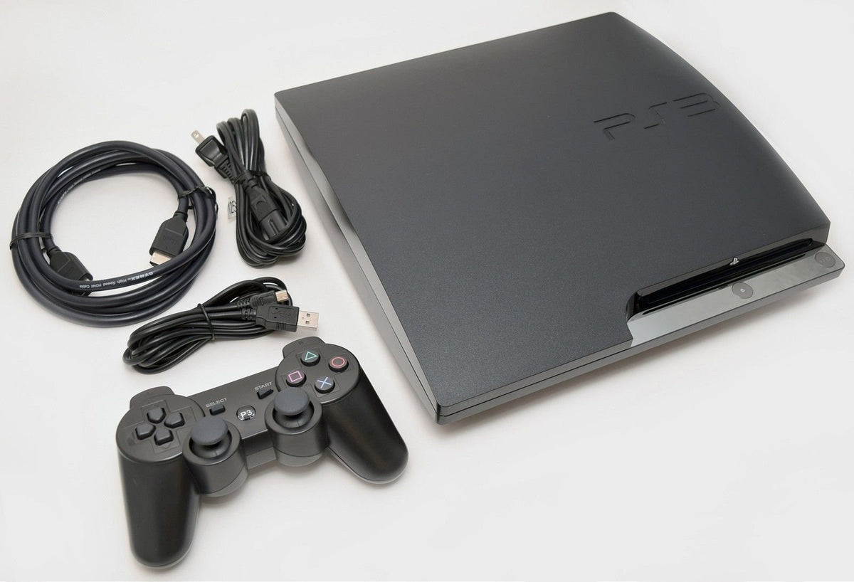 Playstation 3 Slim 320gb Game Console System Bundle with 3 Games W1512