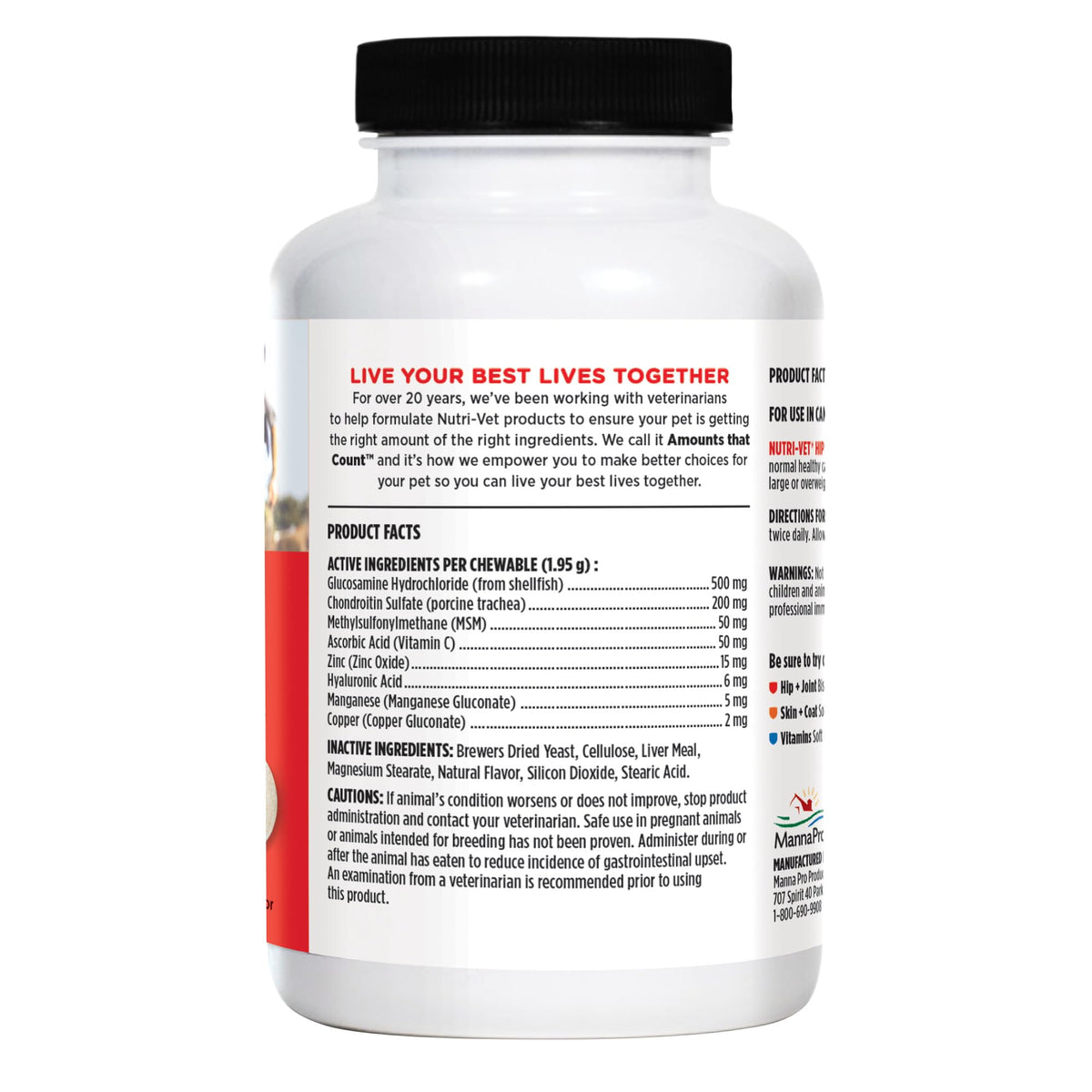 500mg Glucosamine Hip & Joint Supplement, 120 Ct V9788