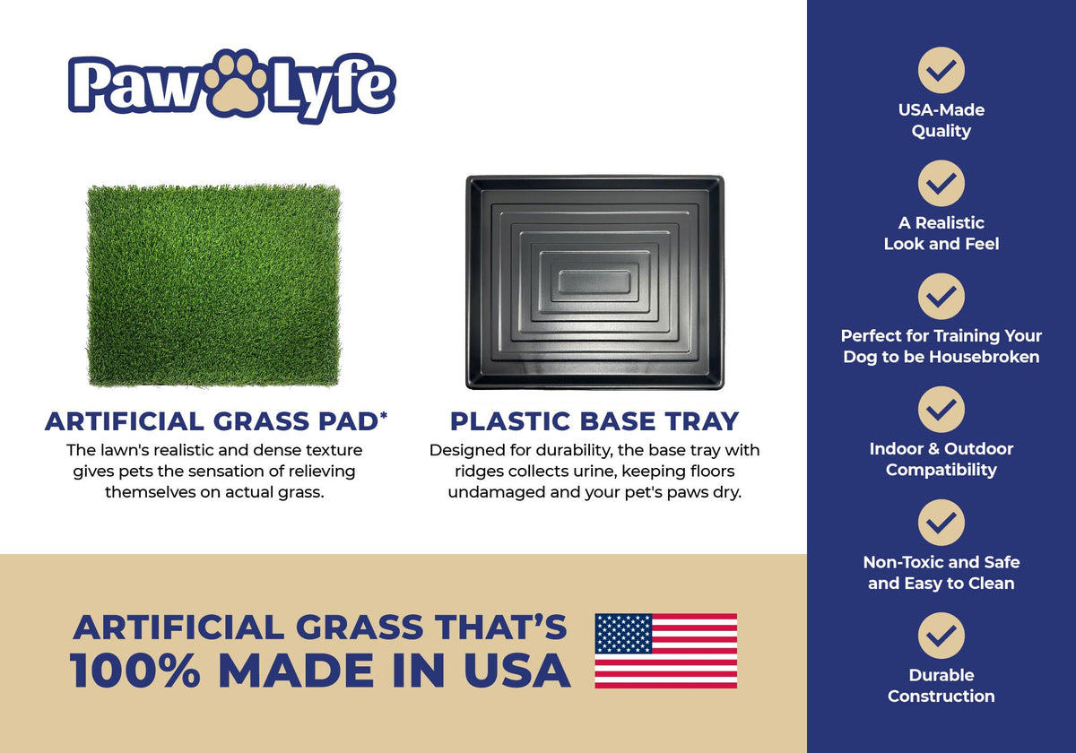 Artificial Grass Dog Potty with Tray J7260