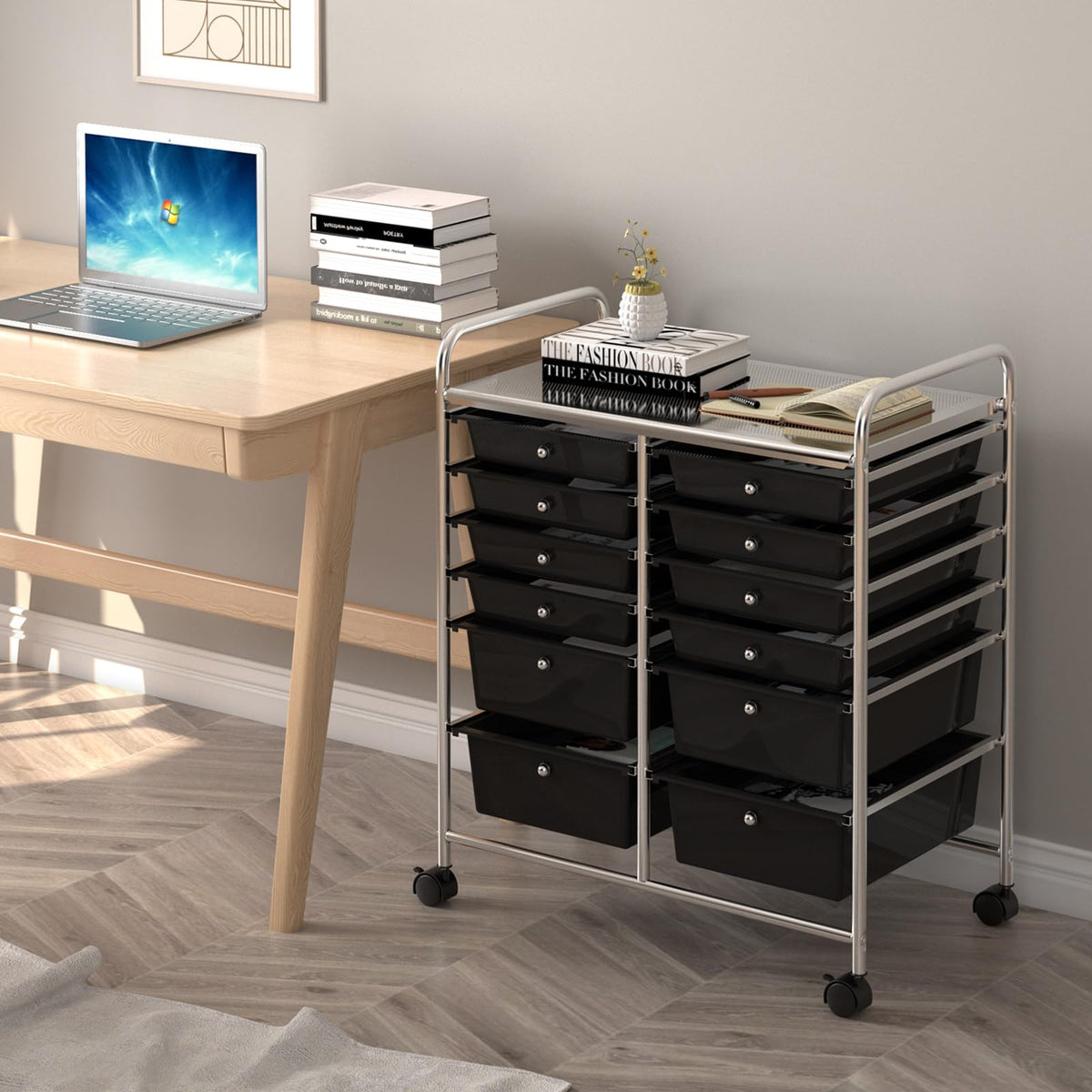 12 Drawer Rolling Storage Cart L241170