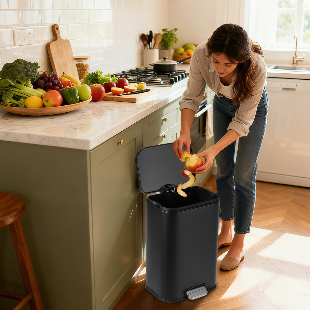 12L Stainless Steel Slim Trash Can N283511