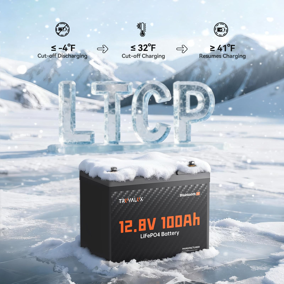 12V 100Ah LiFePO4 Lithium Battery S50734