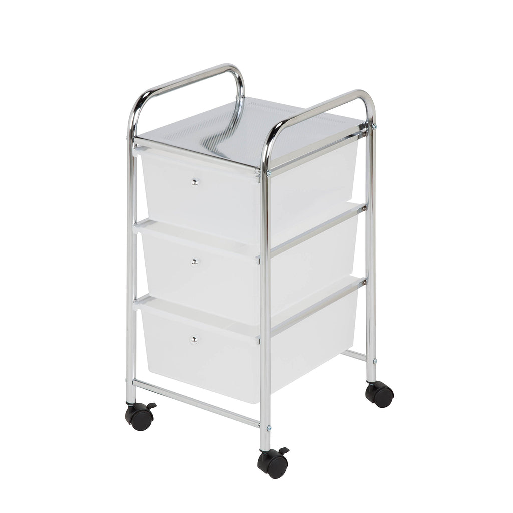 3 Drawer Plastic Storage Cart on Wheels U2540