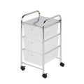 3 Drawer Plastic Storage Cart on Wheels U2540