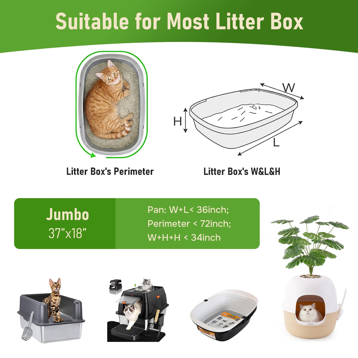 Cat Litter Box Liners Large 20 Count K586