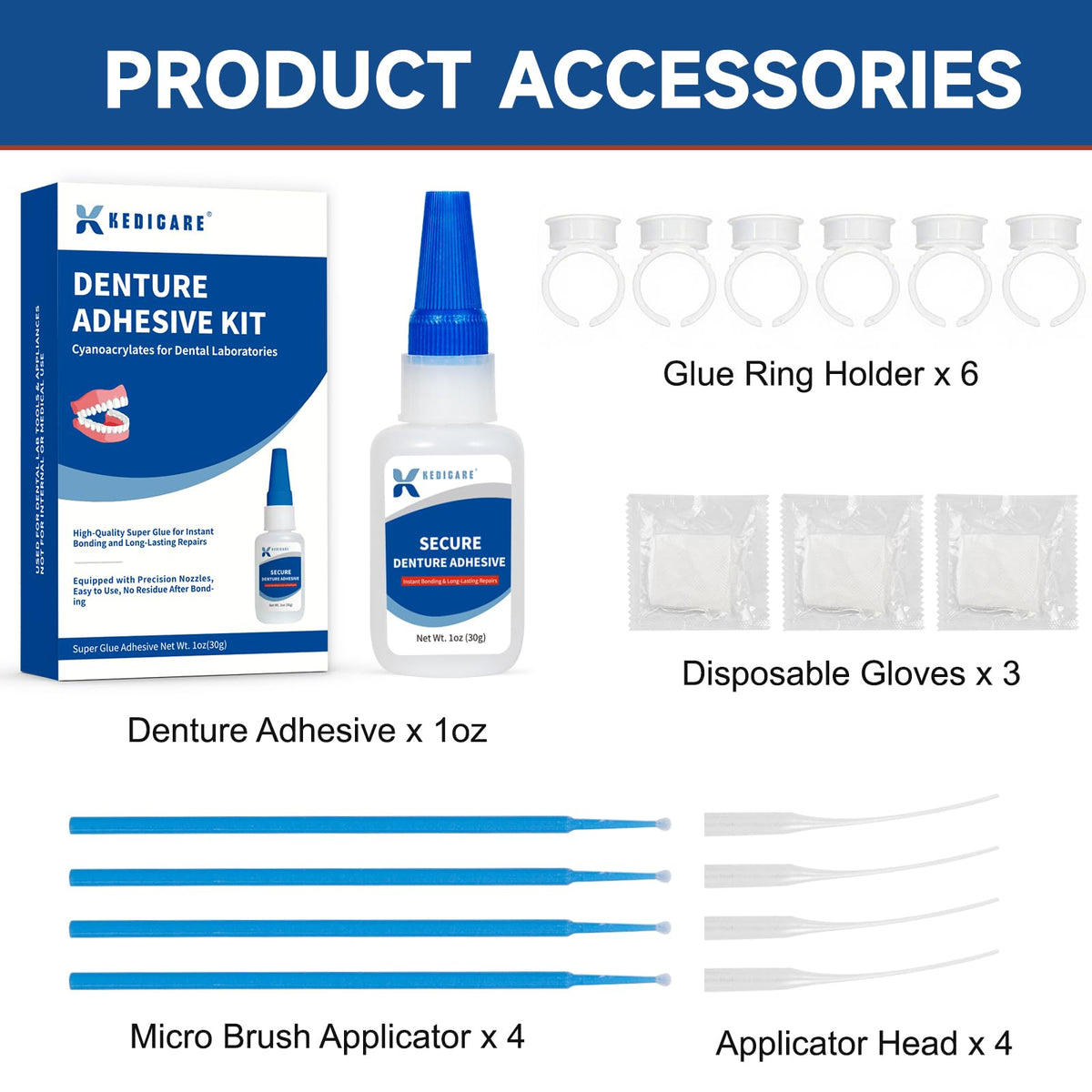 Denture Repair Glue Kit 1oz W239