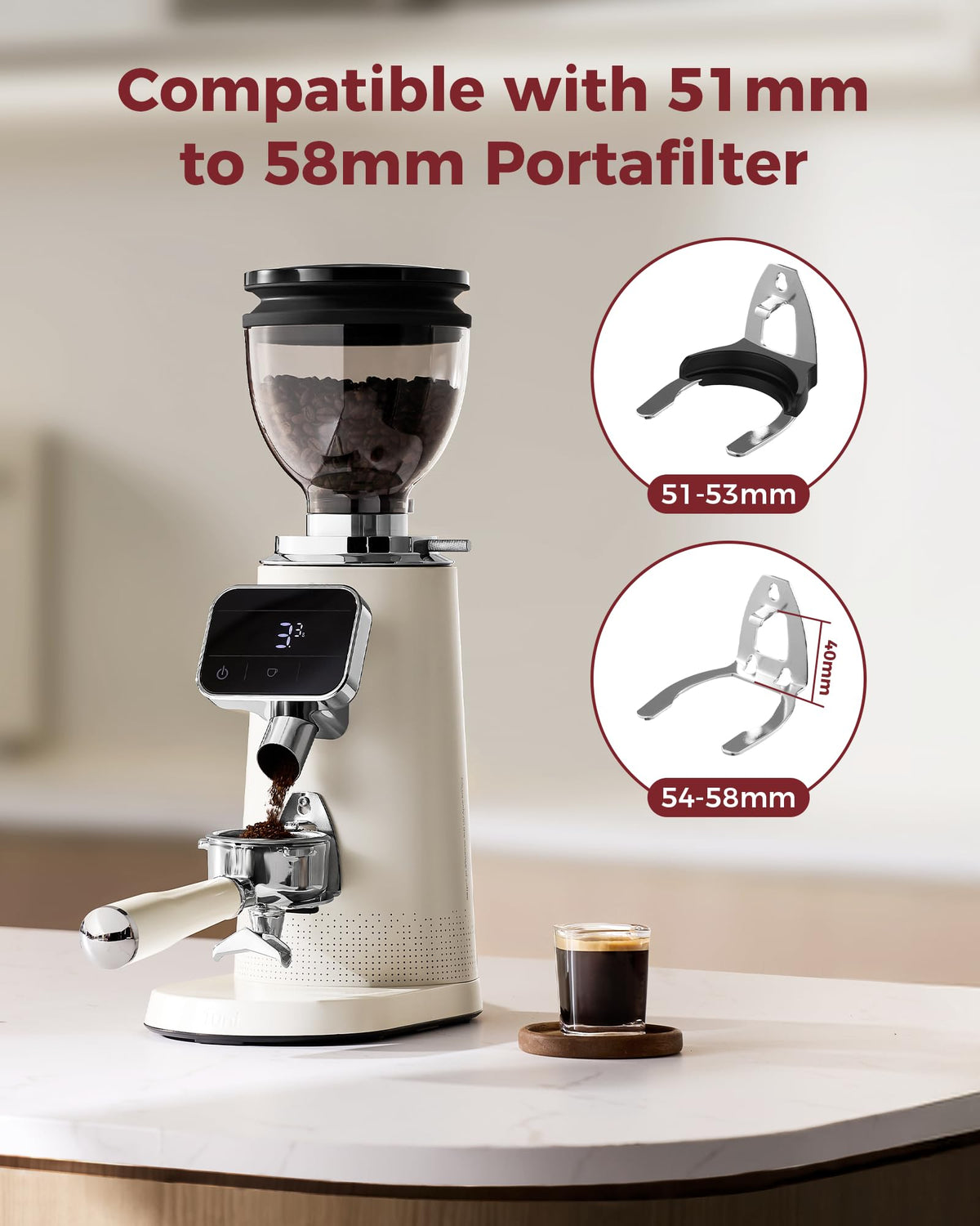 64mm Flat Burr Coffee Grinder I20722