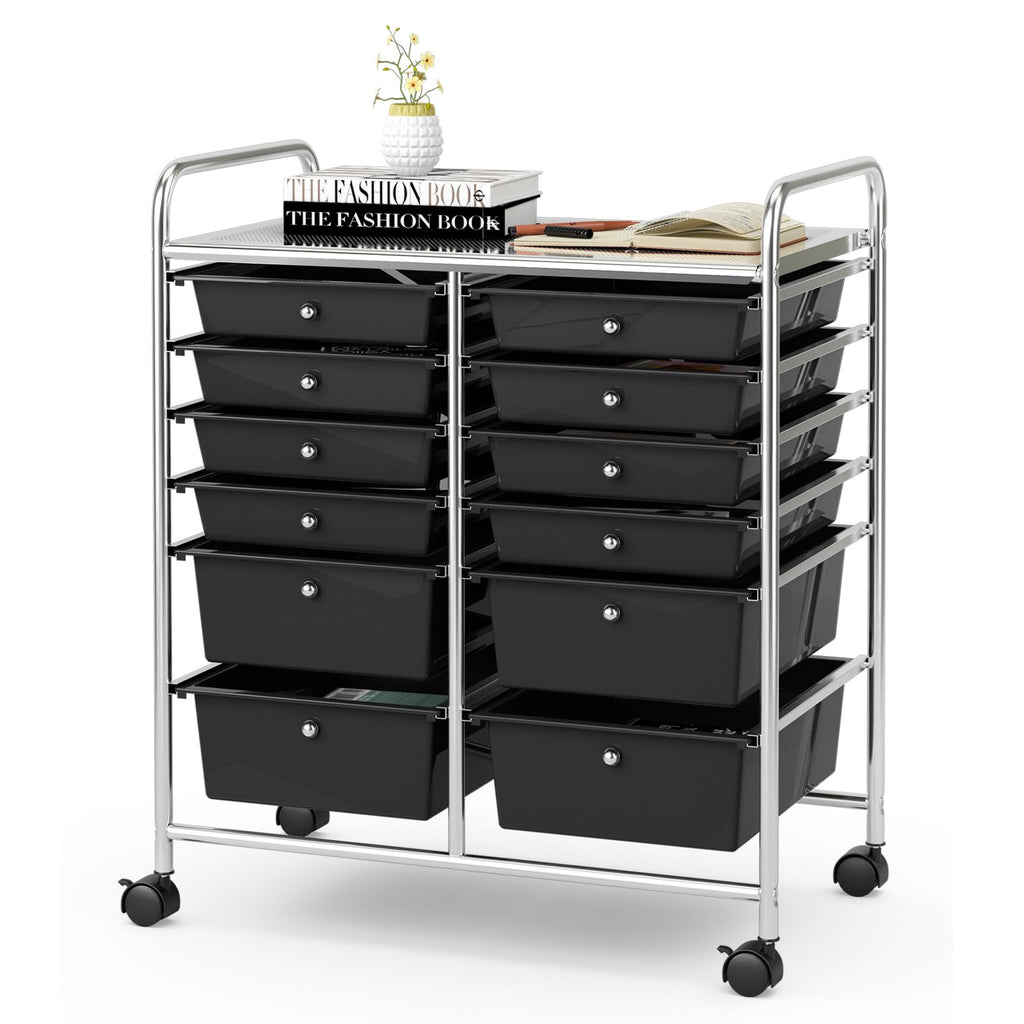 12 Drawer Rolling Storage Cart L241170