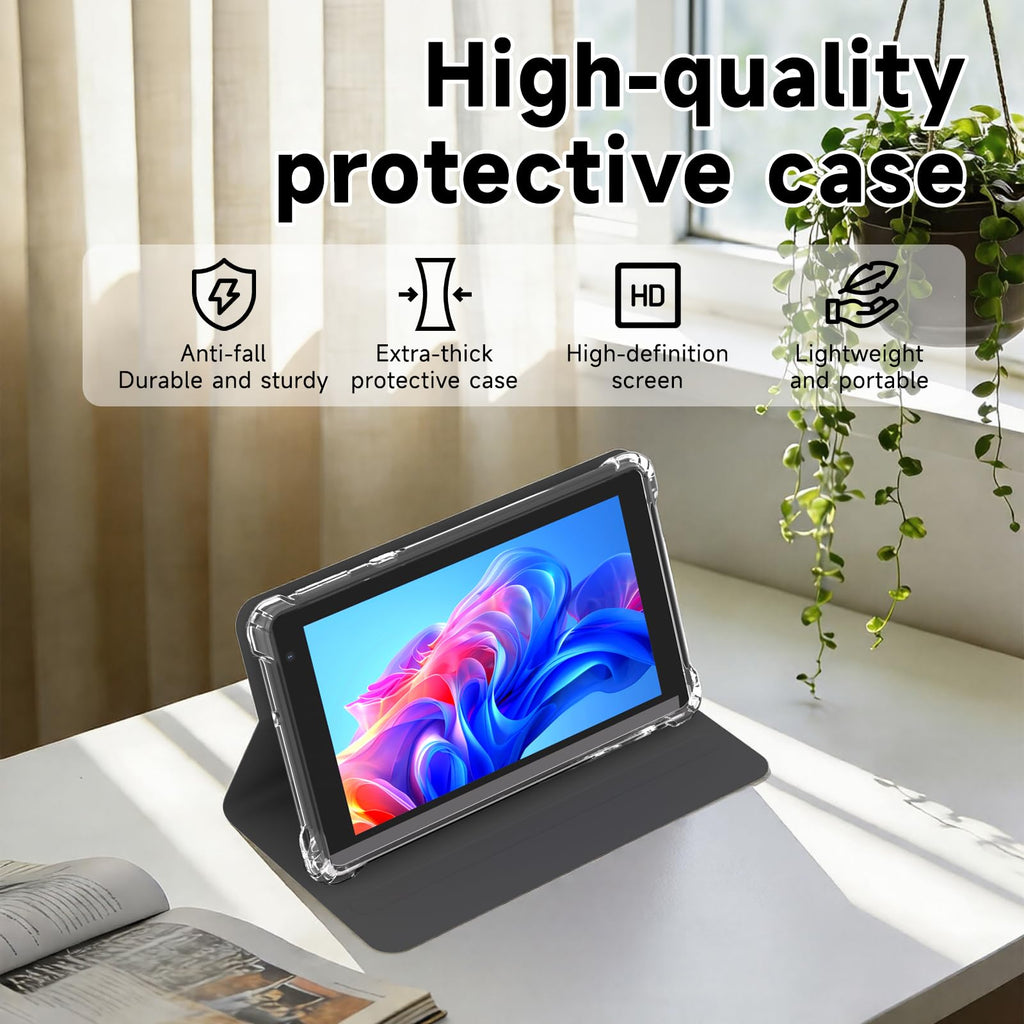 7 inch Android 14 Tablet with Case, 8GB RAM 32GB ROM, Black N158954