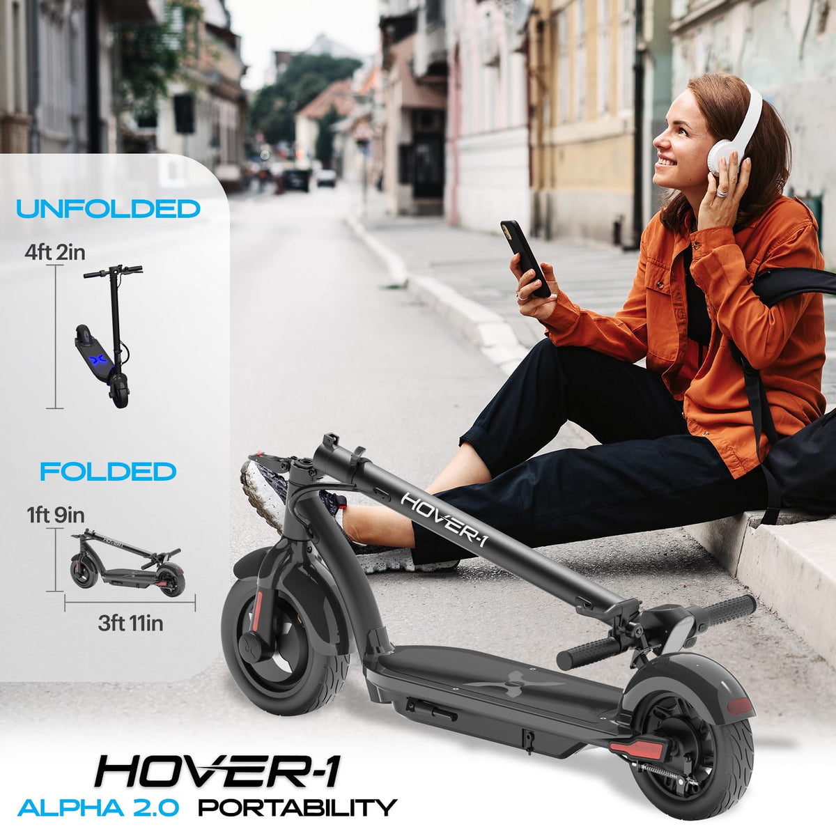 Foldable Electric Scooter with 450W Motor and 10” Tires Q724274