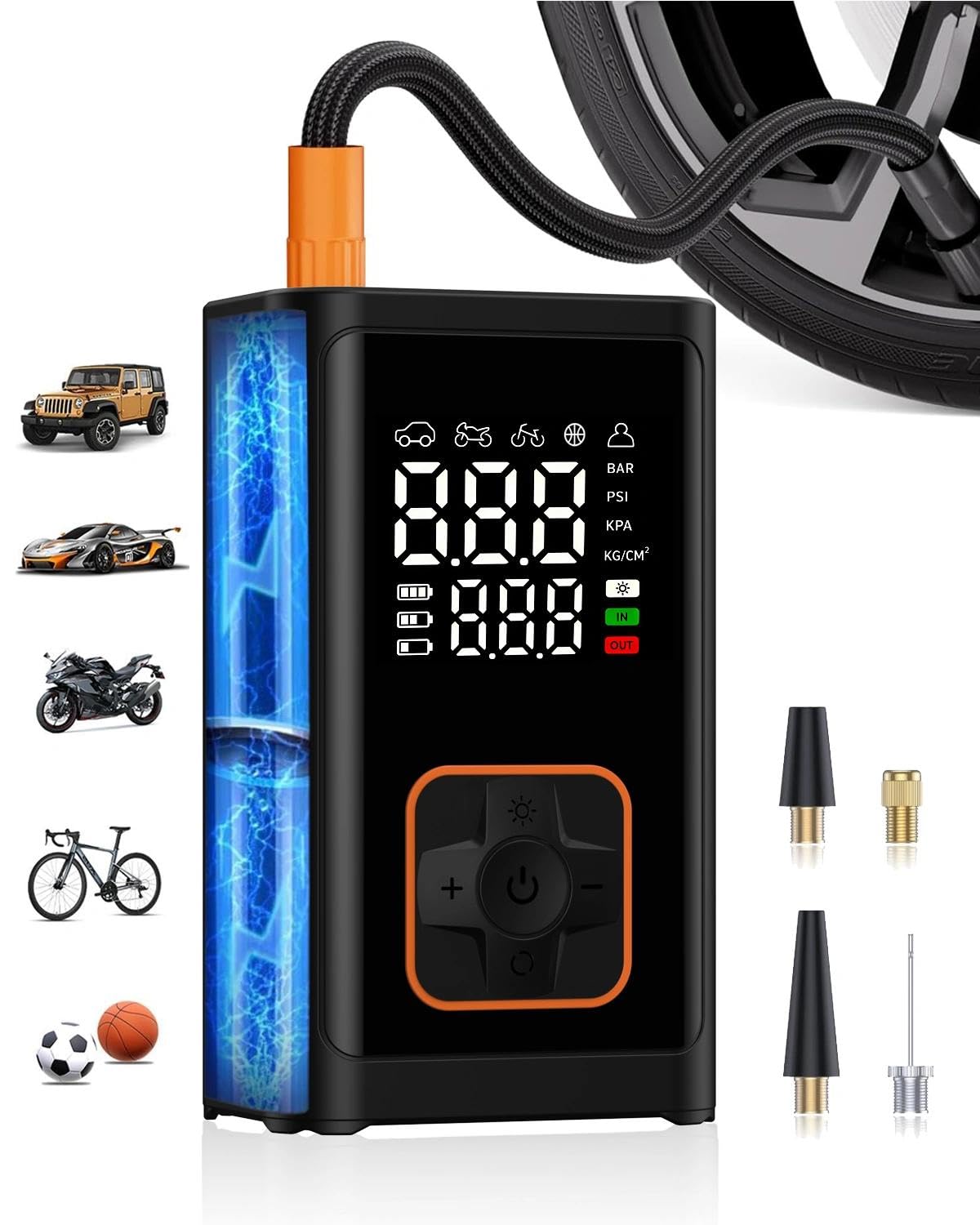 Portable Air Compressor 150PSI Cordless Auto-Shutoff F4794