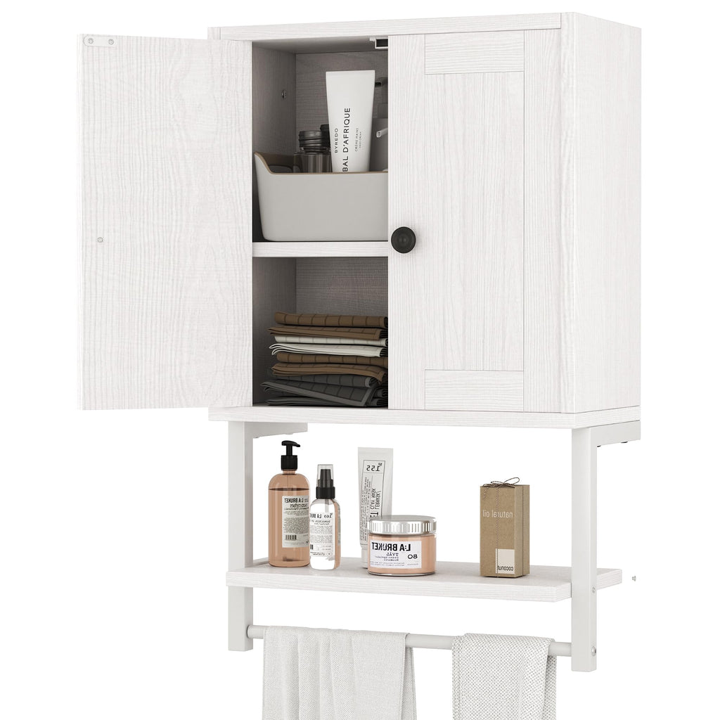 Small Rustic Medicine Cabinet with Two Barn Doors B8386