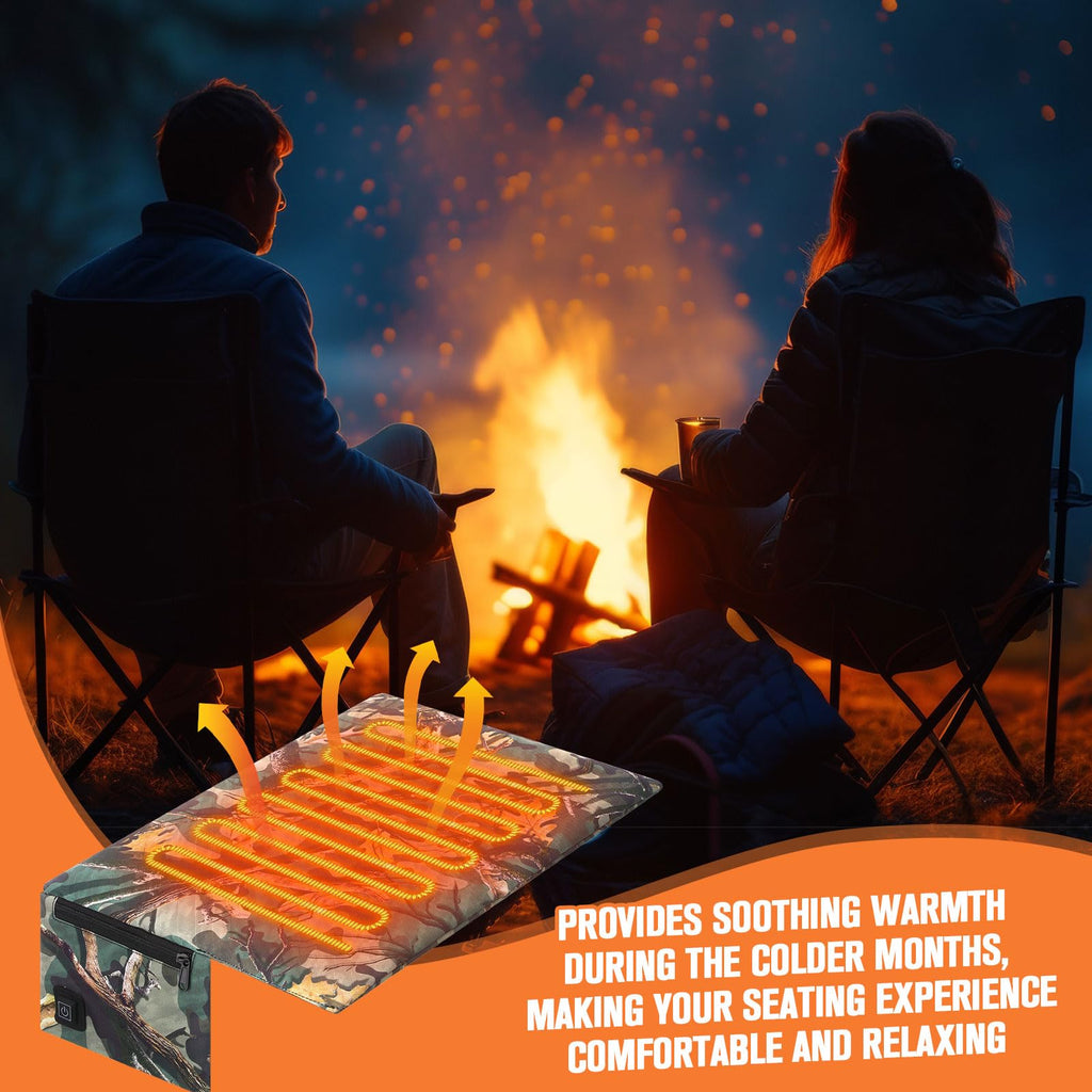 2 Pcs Heated Hunting Seat Cushion Pad F536