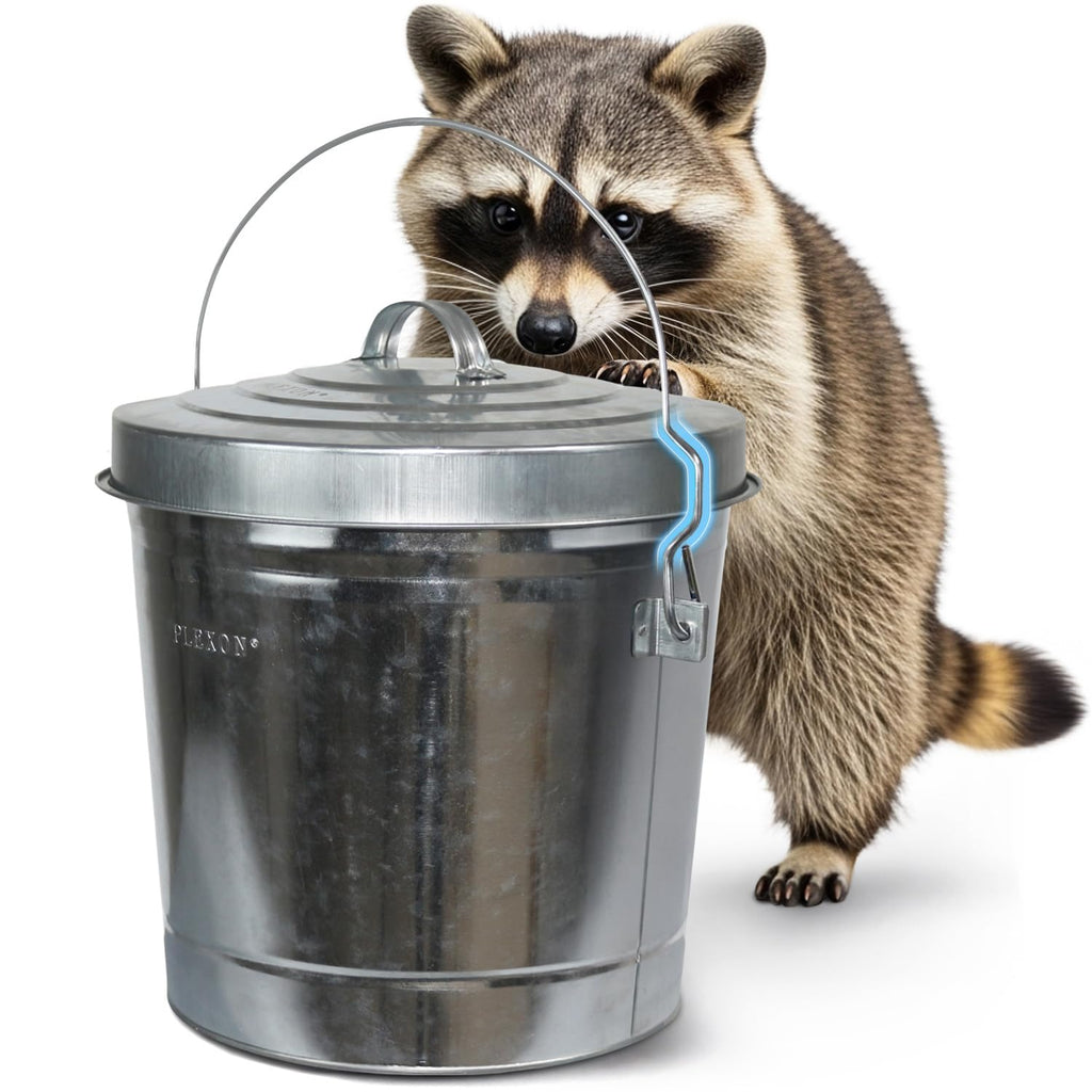 6 Gallon Galvanized Metal Trash Can with Lid O72025