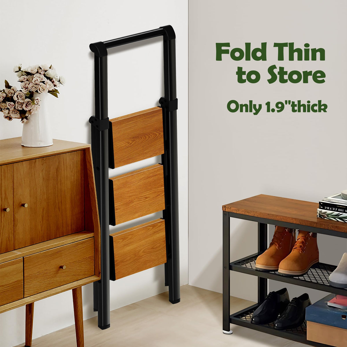 3 Step Aluminum Foldable Step Stool U885