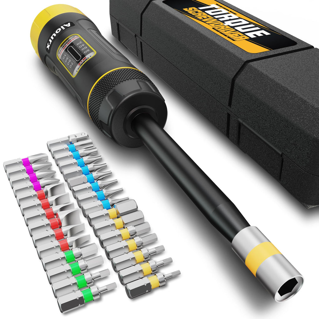 32 Piece 1/4" Drive Long Shank Torque Screwdriver Set V75823