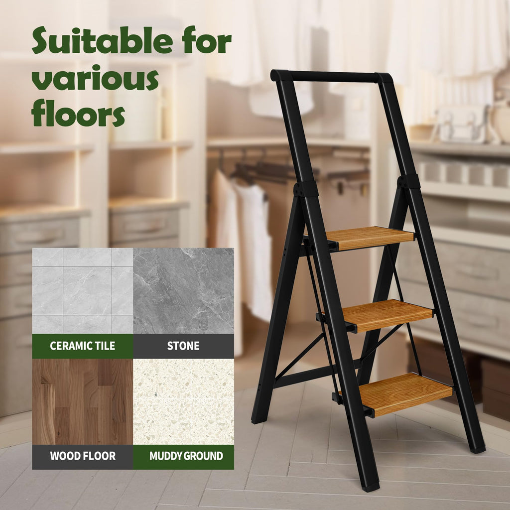 3 Step Aluminum Foldable Step Stool U885