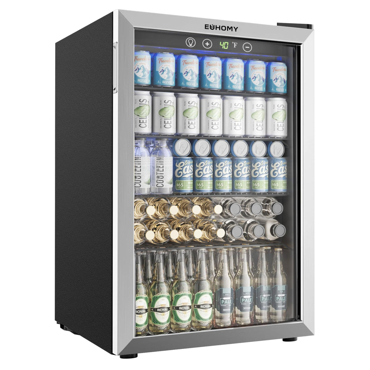 145 Can 4.5 Cu.ft Mini Fridge with Glass Door Y176369