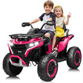 24V Kids ATV Four Wheeler with EVA Tires, 2 Seater, 800W Motors, Remote Control, Pink B419679