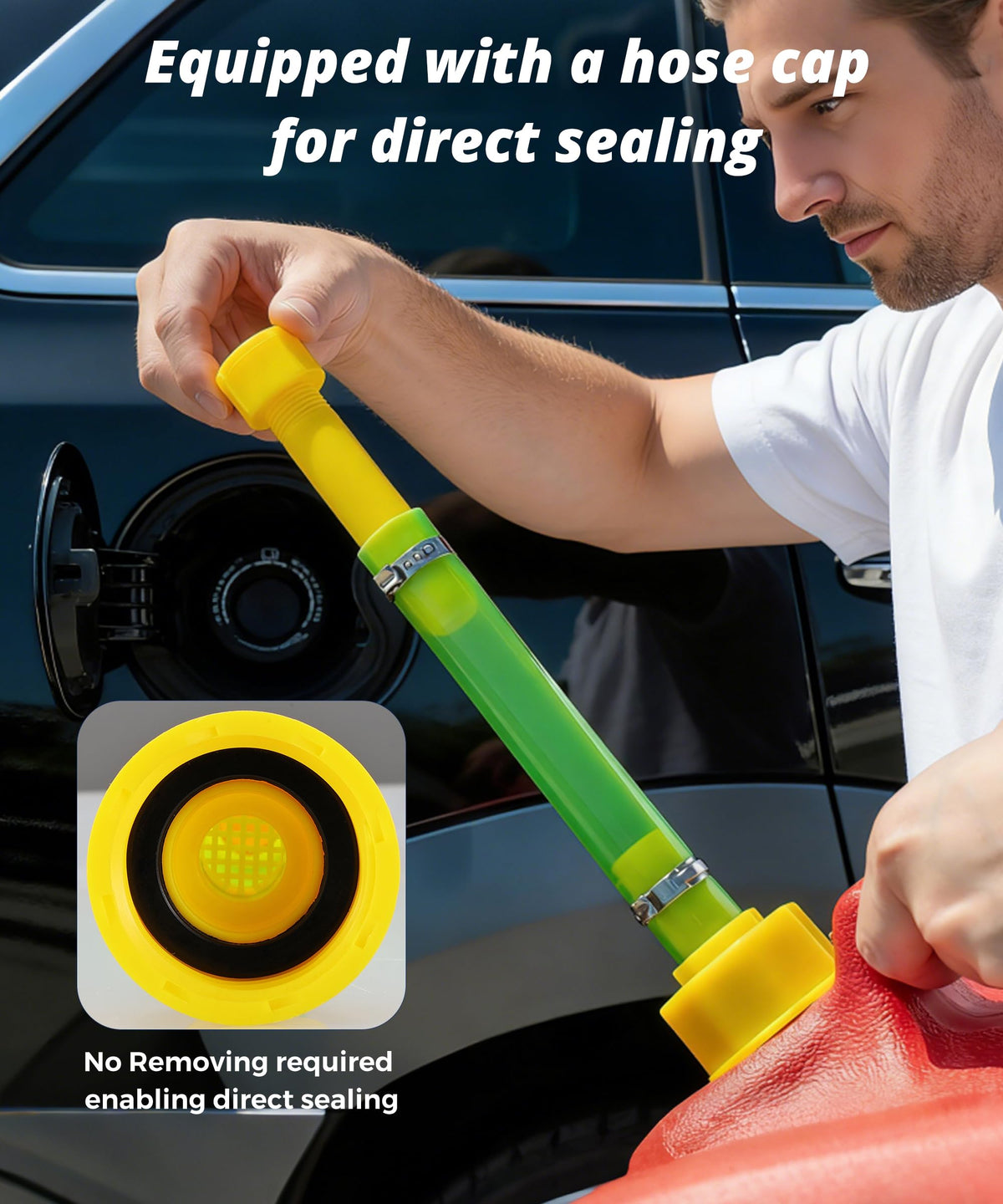 Gas Can Spout Replacement with Sealing Ring & Cap S9221