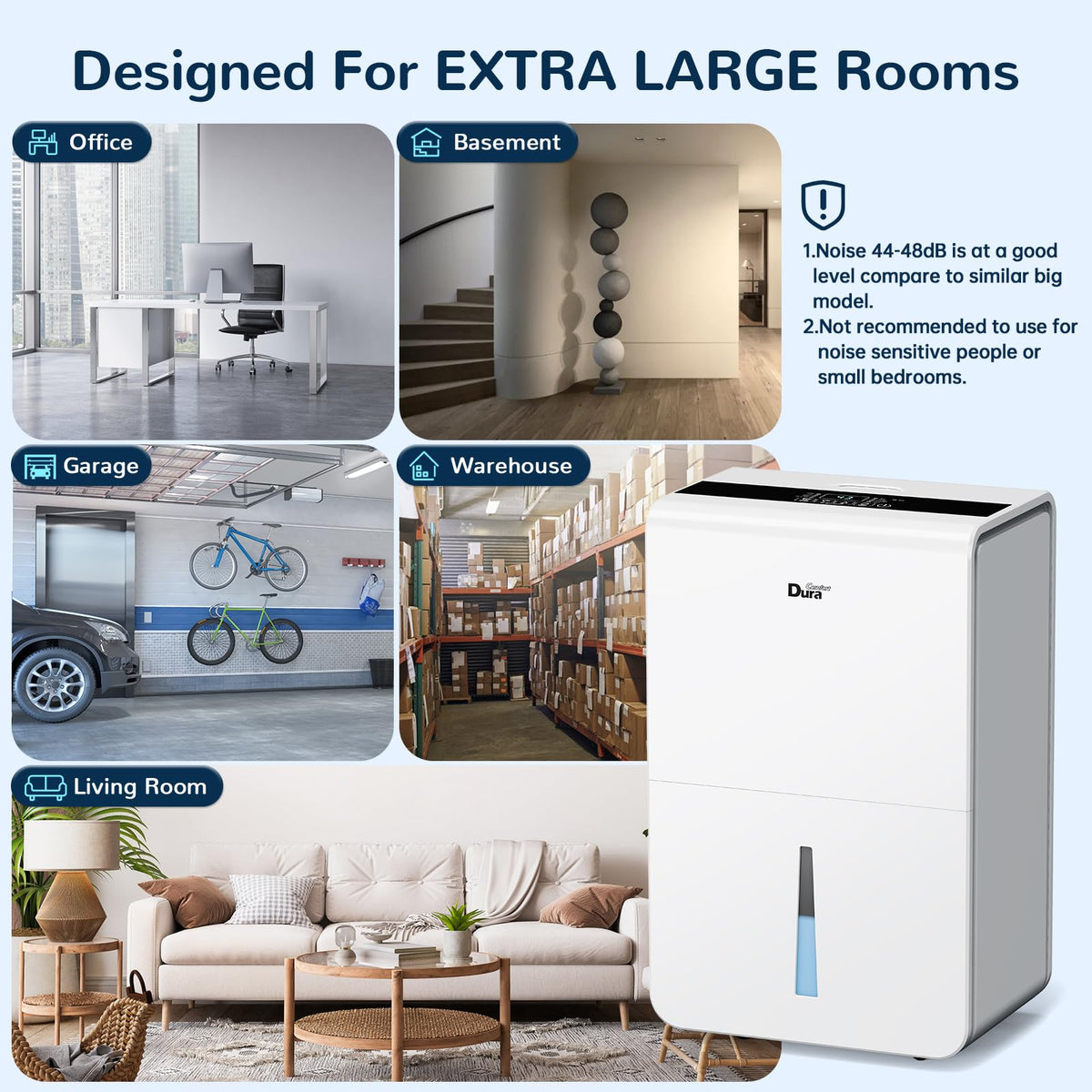50 Pint Smart Dehumidifier with Pump X838