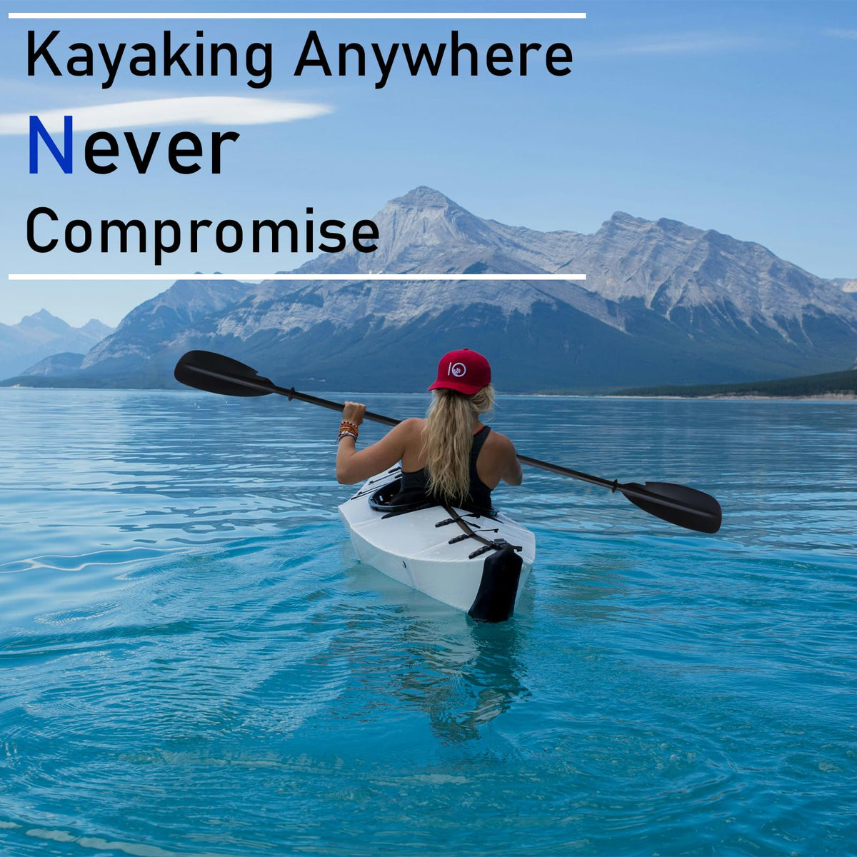 Aluminum 4-Piece Adjustable Double-Sided Kayak Paddle T6676