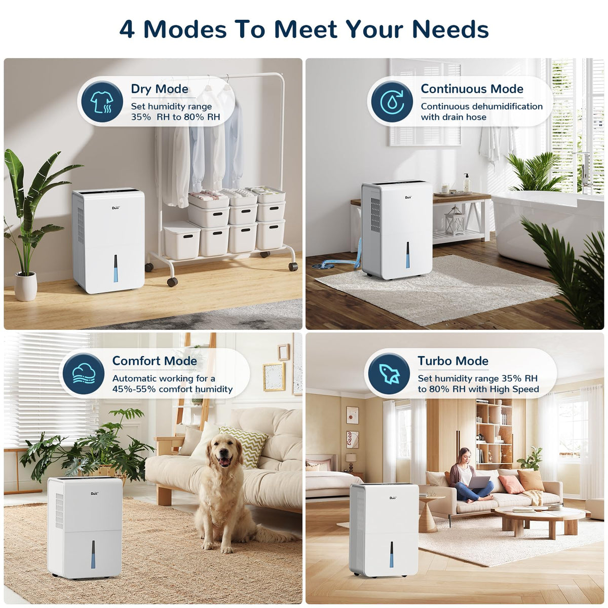 50 Pint Smart Dehumidifier with Pump X838