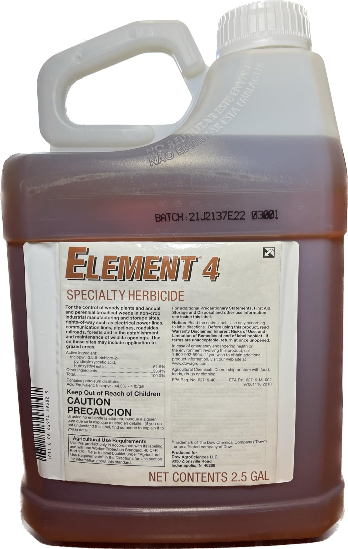 2.5 Gallons Triclopyr 4 Herbicide I813016