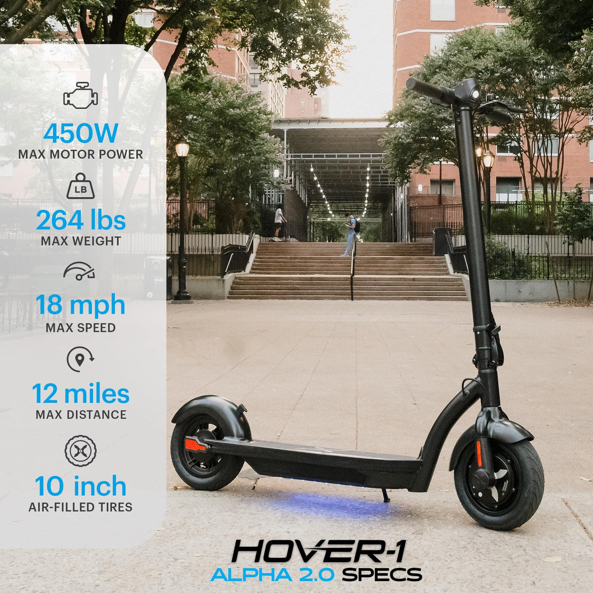 Foldable Electric Scooter with 450W Motor and 10” Tires Q724274