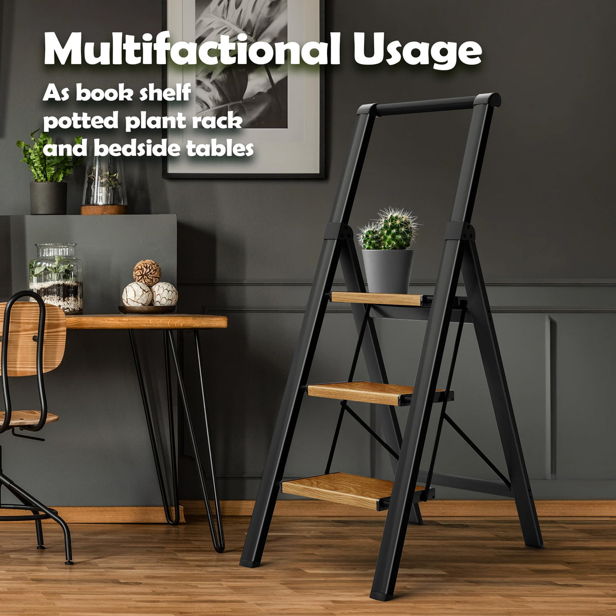 3 Step Aluminum Foldable Step Stool U885