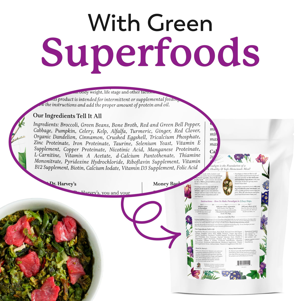 Green Superfood Base Mix for Dogs 6 lb A1883