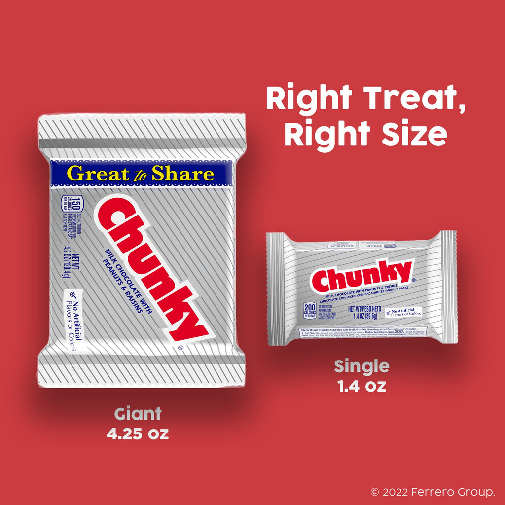 Chunky Milk Chocolate Candy Bars 24 Pack 33.6 Oz O31651