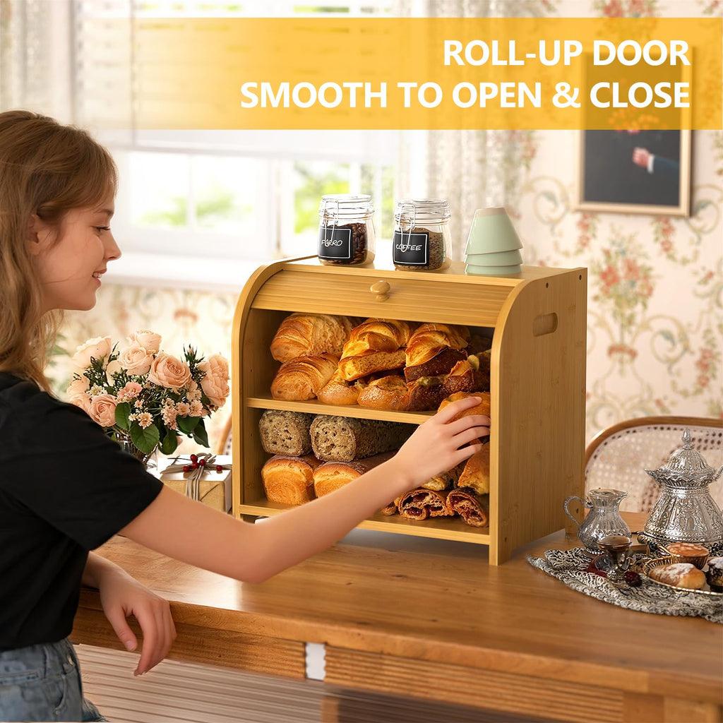 Bamboo Bread Box C212336