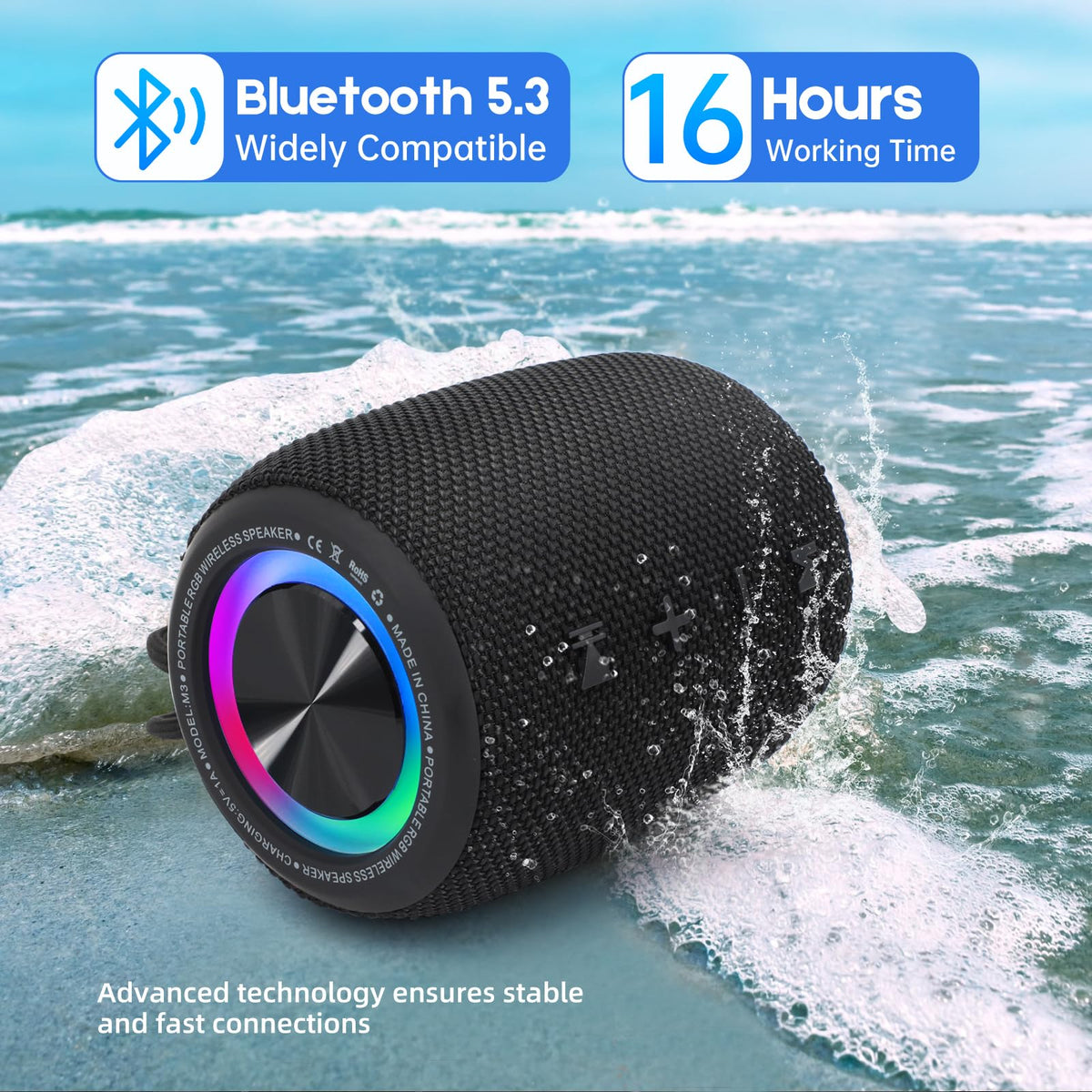 20W IPX6 Waterproof Portable Bluetooth Speaker K142