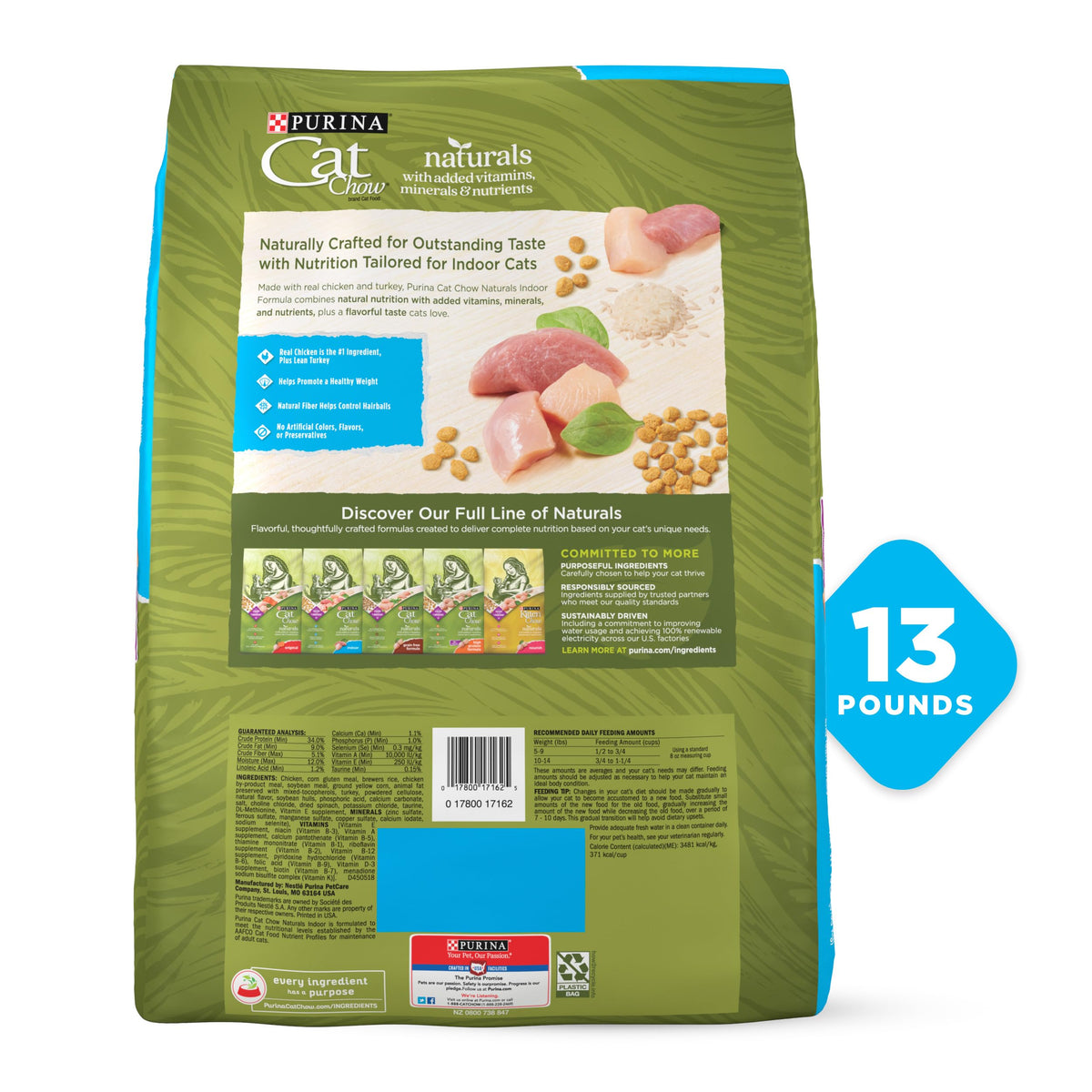 Indoor Dry Cat Food 13 lb Bag G35703