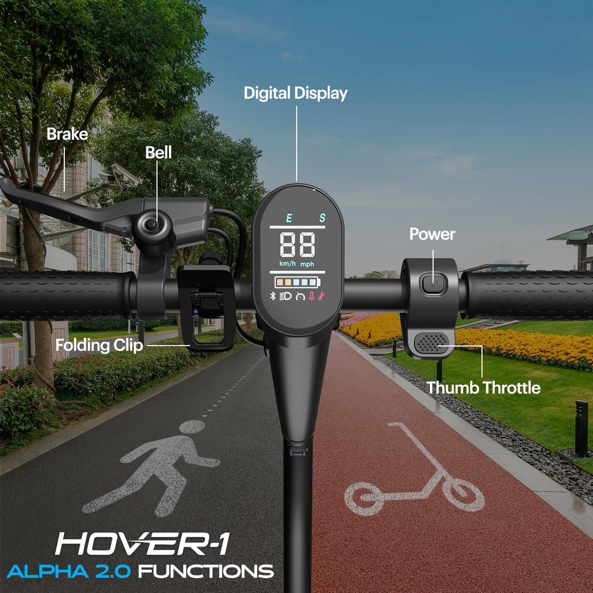 Foldable Electric Scooter with 450W Motor and 10” Tires Q724274