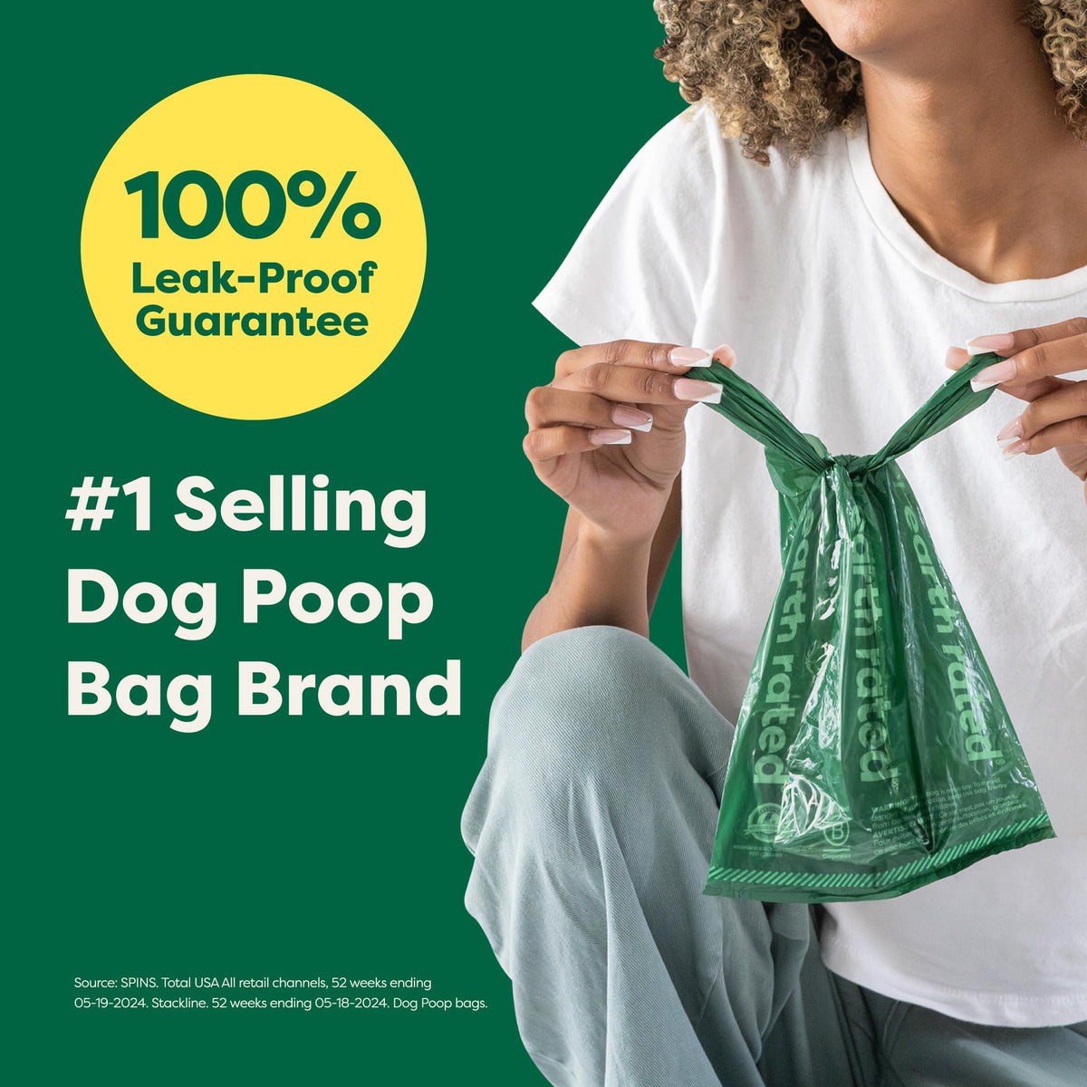 Dog Poop Bags 105 Easy Tie Handle Lavender B1825