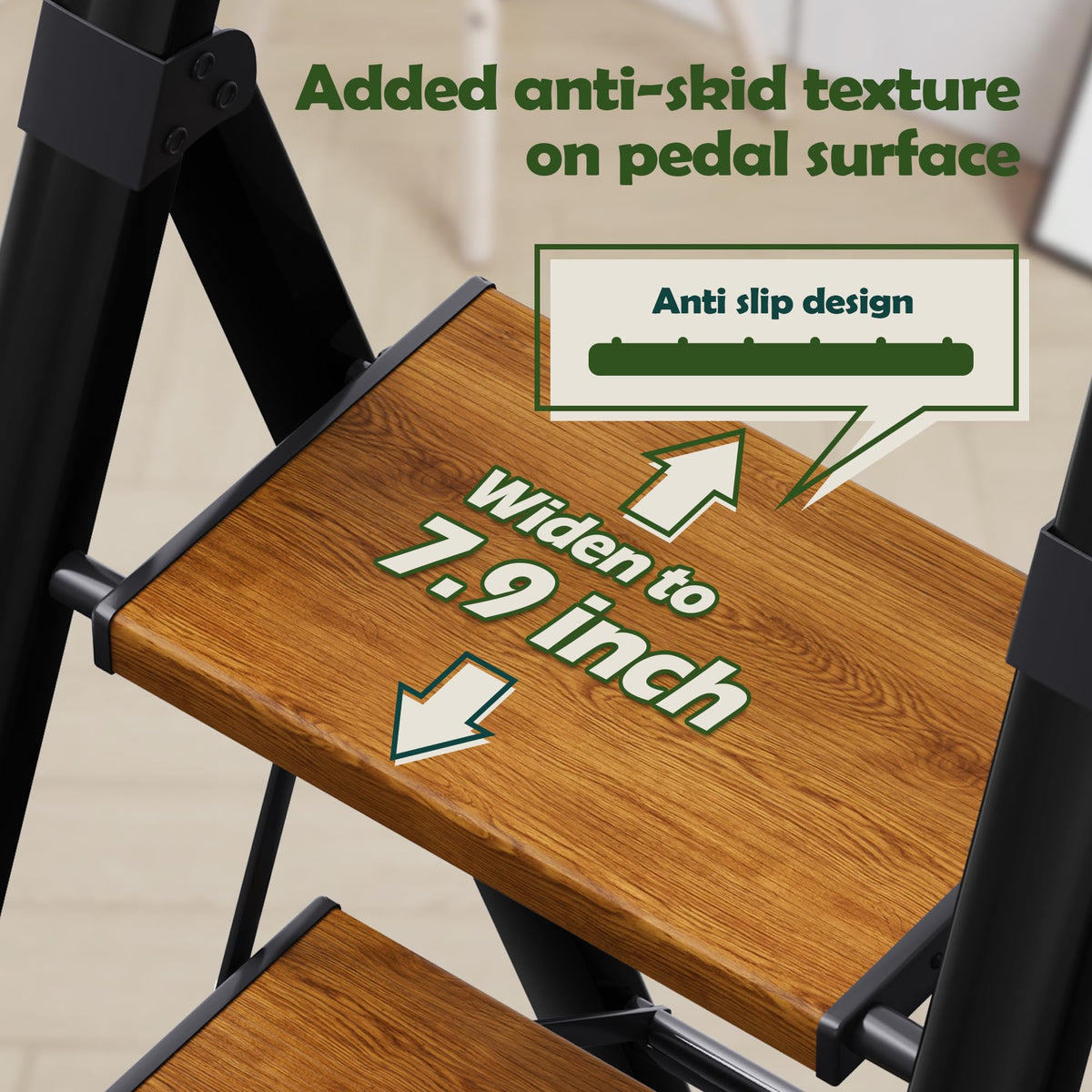 3 Step Aluminum Foldable Step Stool U885