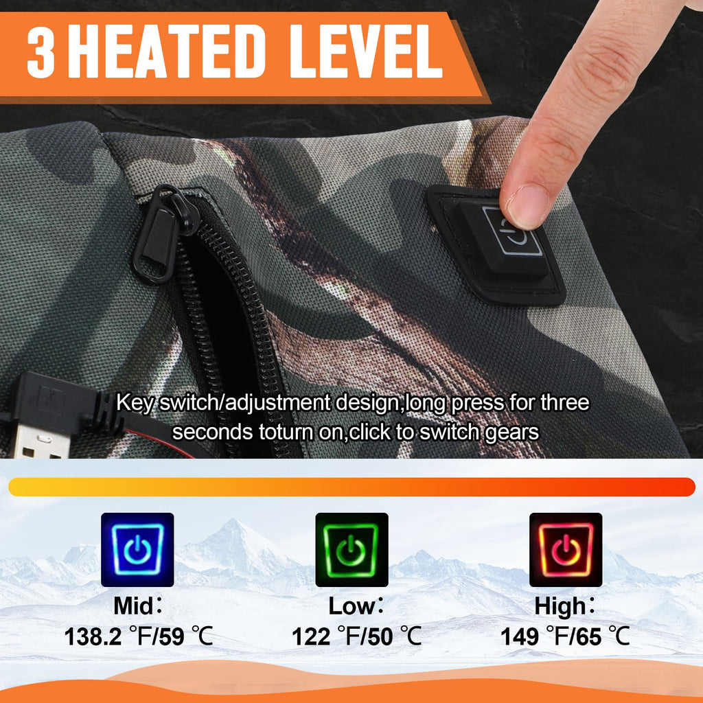 2 Pcs Heated Hunting Seat Cushion Pad F536