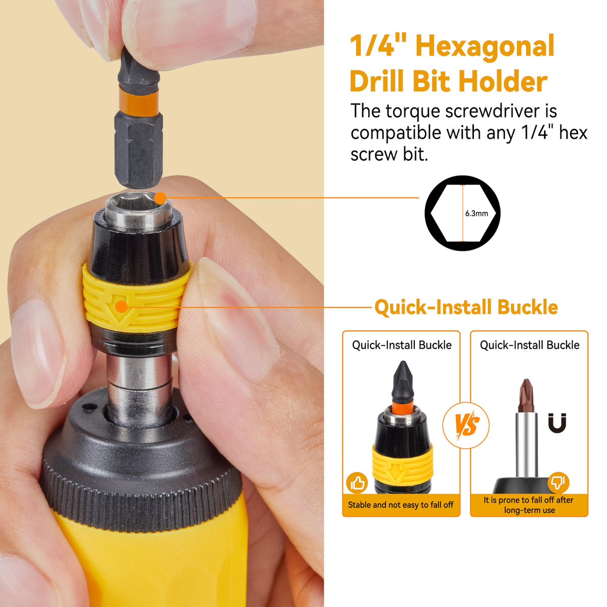 Torque Screwdriver Set 13-Piece 1/4" Drive M8356