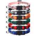 6 Pack Plaid Cat Collars with Bells G91745