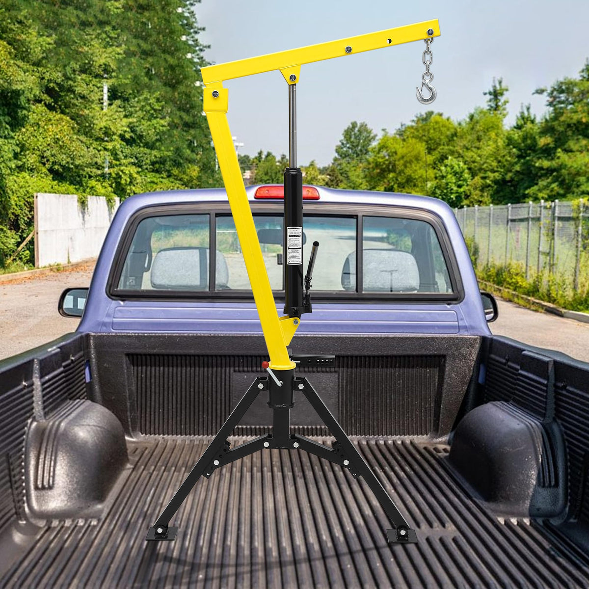 1000 LBS Hydraulic Truck-Mounted Crane with 360° Swivel K89993