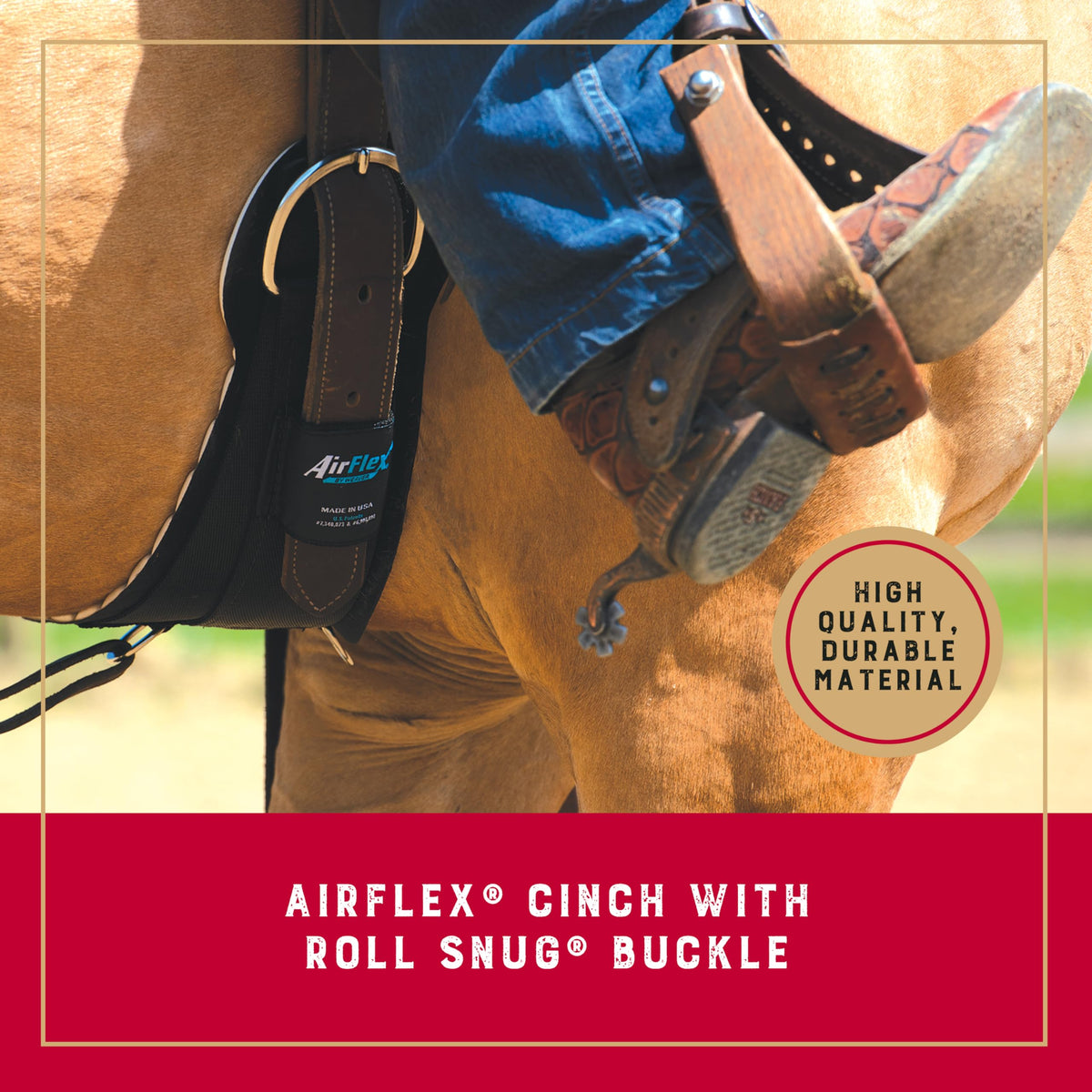 30" Anti-Slip Nylon Horse Cinch W53860