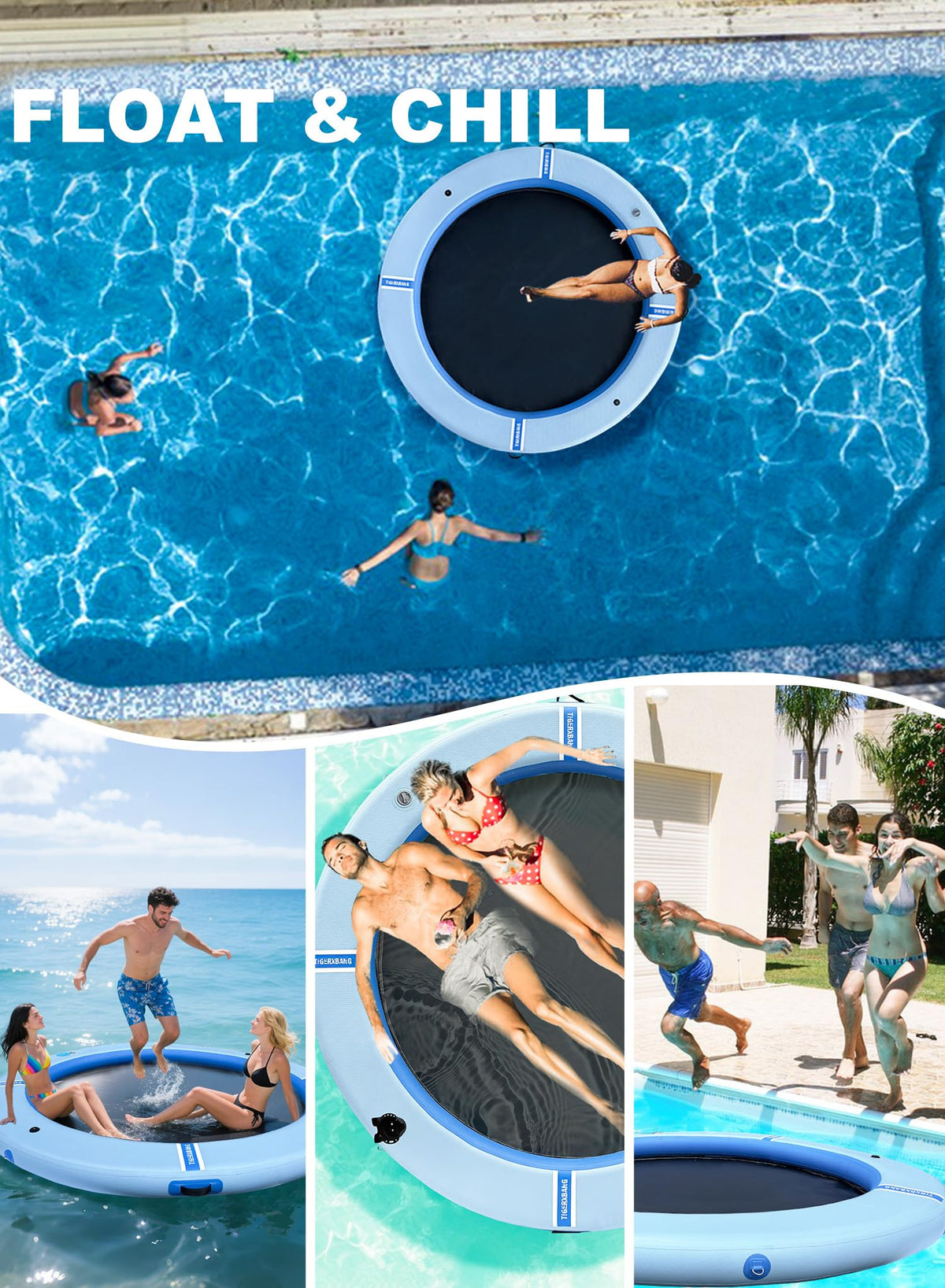 Inflatable Water Hammock with Cup Holder S99002