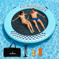 Inflatable Floating Ring Dock with Mesh, 8 FT X1280