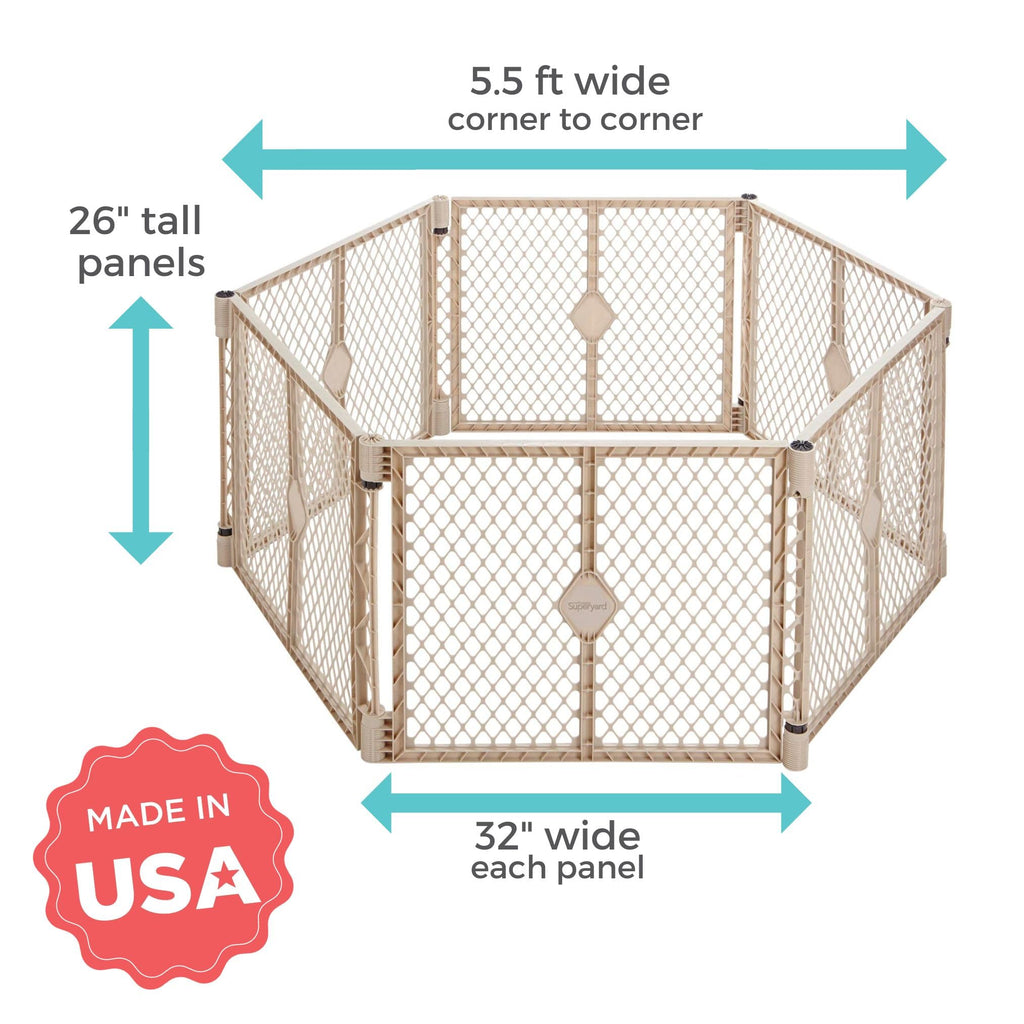 6-Panel Baby Playard E43730