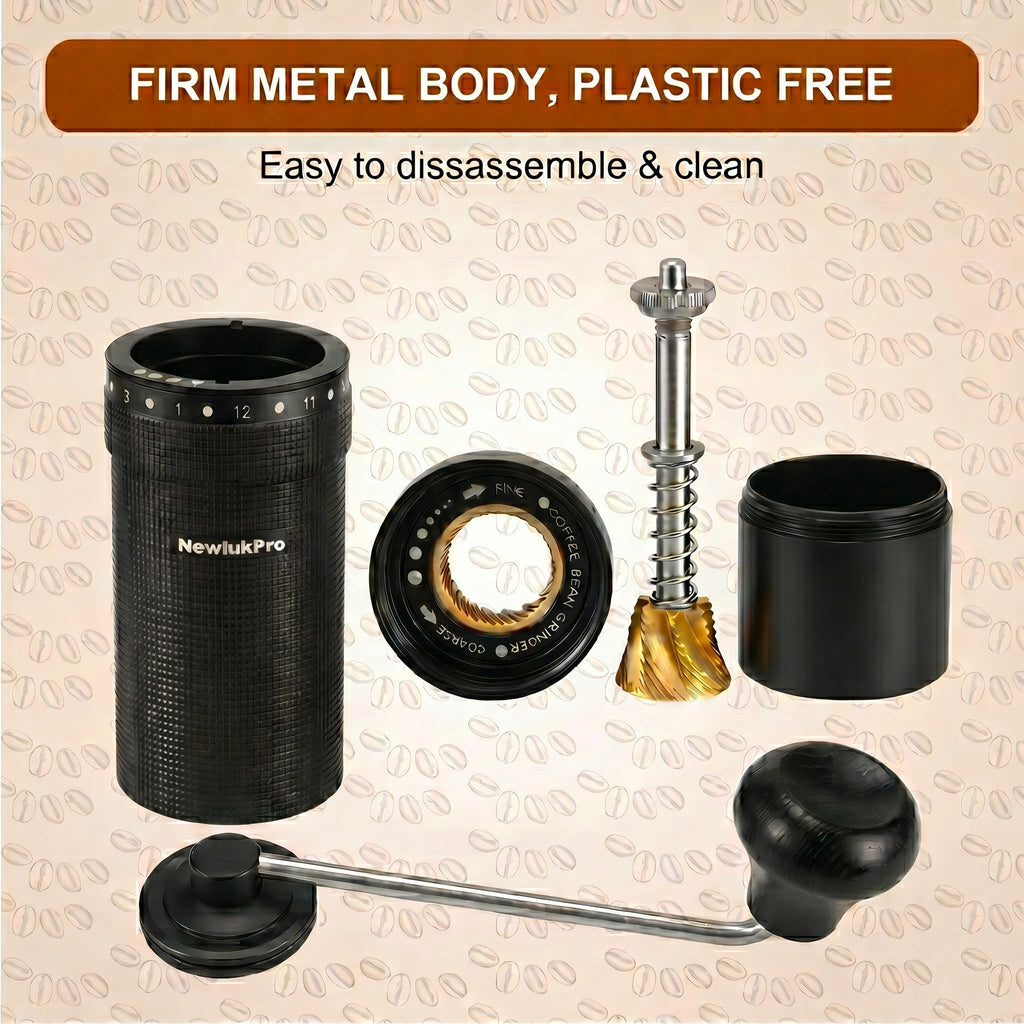 Manual Coffee Grinder, Titanium Conical Burr, 35g Capacity O4956